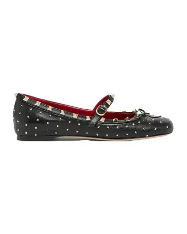 Valentino Garavani Rockstud Mary Jane Ballerina Flats | Thumbnail 1 Valentino Garavani Rockstud Mary Jane Ballerina Flats | Thumbnail 1