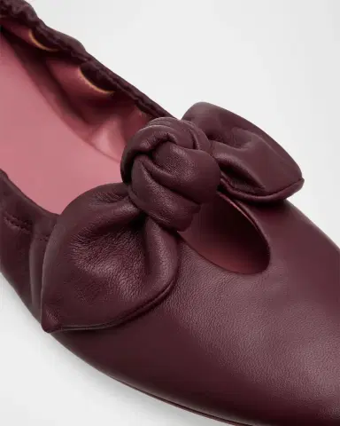 Zimmermann Carousel Leather Bow Ballerina Flats | Thumbnail 3 Zimmermann Carousel Leather Bow Ballerina Flats | Thumbnail 3