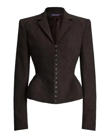 Ralph Lauren Collection Joleene Wool Herringbone Structured Jacket | Thumbnail 1 Ralph Lauren Collection Joleene Wool Herringbone Structured Jacket | Thumbnail 1