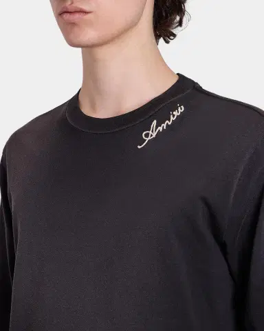 AMIRI Logo Embroidered Cotton T-Shirt | Thumbnail 3 AMIRI Logo Embroidered Cotton T-Shirt | Thumbnail 3
