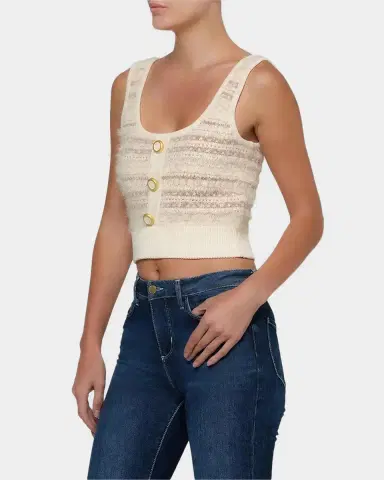 L'Agence Galene Mixed-Stitch Sweater Tank Top | Thumbnail 6 L'Agence Galene Mixed-Stitch Sweater Tank Top | Thumbnail 6