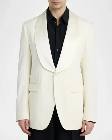 Dolce & Gabbana Men's Single-Breasted Relaxed Sport Coat | Thumbnail 4 Dolce & Gabbana Men's Single-Breasted Relaxed Sport Coat | Thumbnail 4