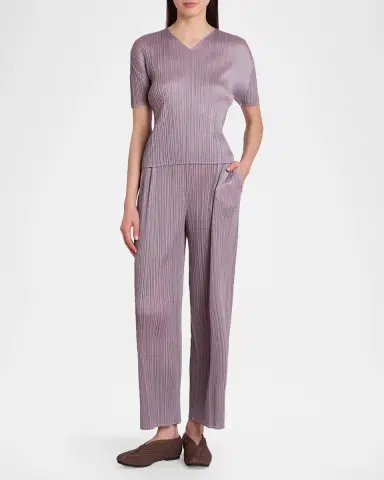 Issey Miyake Monthly Colors: August Pleats Short-Sleeve Top | Thumbnail 2 Issey Miyake Monthly Colors: August Pleats Short-Sleeve Top | Thumbnail 2