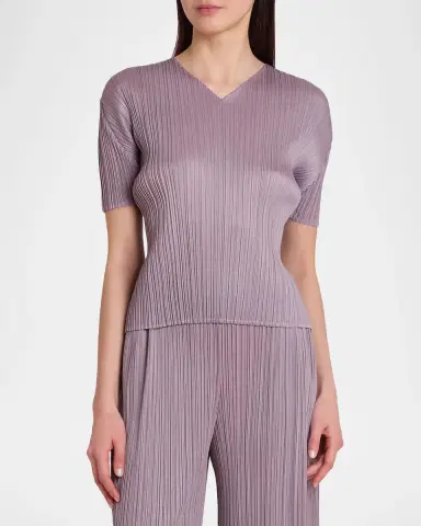 Issey Miyake Monthly Colors: August Pleats Short-Sleeve Top | Thumbnail 4 Issey Miyake Monthly Colors: August Pleats Short-Sleeve Top | Thumbnail 4