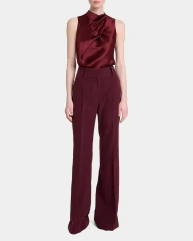 Gabriela Hearst Melina Cowl-Neck Satin Sleeveless Top | Thumbnail 2 Gabriela Hearst Melina Cowl-Neck Satin Sleeveless Top | Thumbnail 2