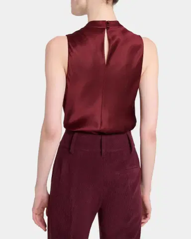 Gabriela Hearst Melina Cowl-Neck Satin Sleeveless Top | Thumbnail 3 Gabriela Hearst Melina Cowl-Neck Satin Sleeveless Top | Thumbnail 3