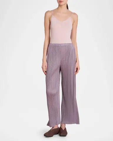 Issey Miyake Monthly Colors: August Pleats Wide-Leg Ankle Pants | Thumbnail 4 Issey Miyake Monthly Colors: August Pleats Wide-Leg Ankle Pants | Thumbnail 4