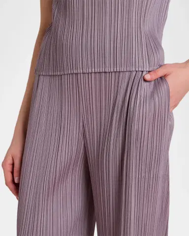 Issey Miyake Monthly Colors: August Pleats Wide-Leg Ankle Pants | Thumbnail 5 Issey Miyake Monthly Colors: August Pleats Wide-Leg Ankle Pants | Thumbnail 5
