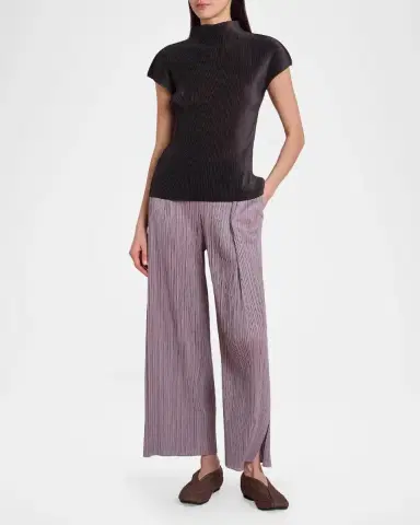 Issey Miyake Mist August Pleats Cap-Sleeve Top | Thumbnail 2 Issey Miyake Mist August Pleats Cap-Sleeve Top | Thumbnail 2