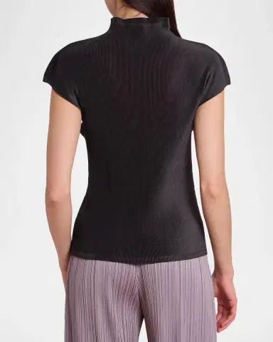 Issey Miyake Mist August Pleats Cap-Sleeve Top | Thumbnail 3 Issey Miyake Mist August Pleats Cap-Sleeve Top | Thumbnail 3