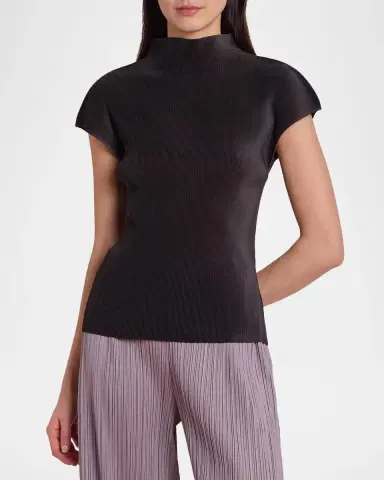 Issey Miyake Mist August Pleats Cap-Sleeve Top | Thumbnail 4 Issey Miyake Mist August Pleats Cap-Sleeve Top | Thumbnail 4
