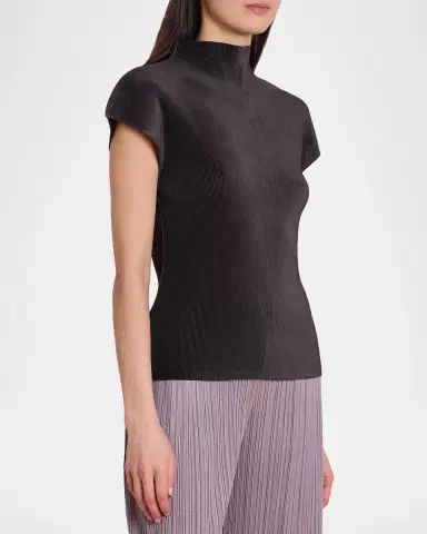 Issey Miyake Mist August Pleats Cap-Sleeve Top | Thumbnail 6 Issey Miyake Mist August Pleats Cap-Sleeve Top | Thumbnail 6