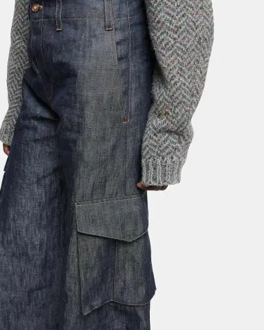 Gabriela Hearst Eos Cotton-Linen Sculptural Flared Cargo Pants | Thumbnail 5 Gabriela Hearst Eos Cotton-Linen Sculptural Flared Cargo Pants | Thumbnail 5