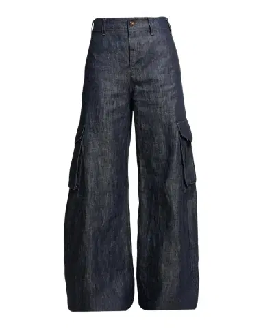 Gabriela Hearst Eos Cotton-Linen Sculptural Flared Cargo Pants | Thumbnail 1 Gabriela Hearst Eos Cotton-Linen Sculptural Flared Cargo Pants | Thumbnail 1