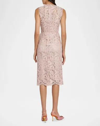 Dolce & Gabbana Lace Sheath Midi-Dress | Thumbnail 3 Dolce & Gabbana Lace Sheath Midi-Dress | Thumbnail 3