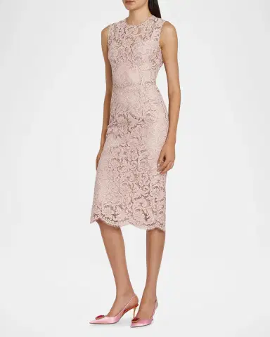 Dolce & Gabbana Lace Sheath Midi-Dress | Thumbnail 6 Dolce & Gabbana Lace Sheath Midi-Dress | Thumbnail 6