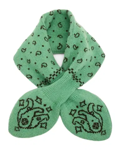 Guest In Residence Bandana Bowtie Wool-Cashmere Scarf | Thumbnail 1 Guest In Residence Bandana Bowtie Wool-Cashmere Scarf | Thumbnail 1