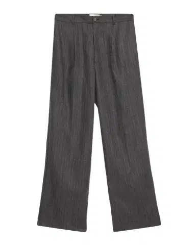 Frame Men's Wool Stripe Wide-Leg Trousers | Thumbnail 1 Frame Men's Wool Stripe Wide-Leg Trousers | Thumbnail 1