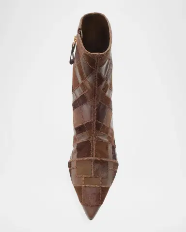 Alexandre Birman 50mm Annelise Patchwork Leather Booties | Thumbnail 4 Alexandre Birman 50mm Annelise Patchwork Leather Booties | Thumbnail 4