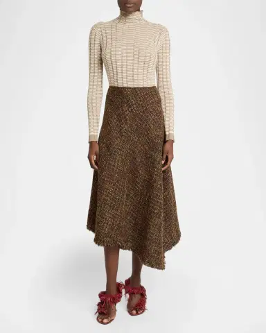 Proenza Schouler Layne Tweed Midi Skirt | Thumbnail 2 Proenza Schouler Layne Tweed Midi Skirt | Thumbnail 2
