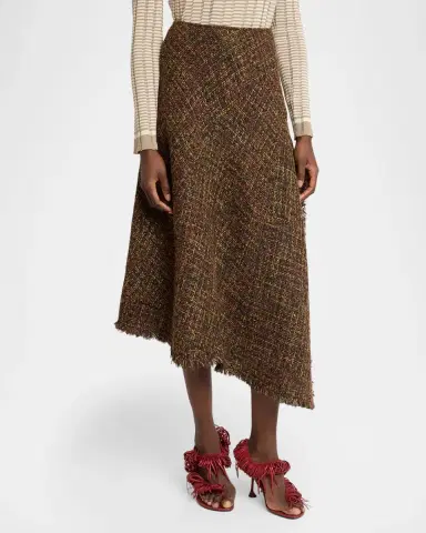 Proenza Schouler Layne Tweed Midi Skirt | Thumbnail 4 Proenza Schouler Layne Tweed Midi Skirt | Thumbnail 4