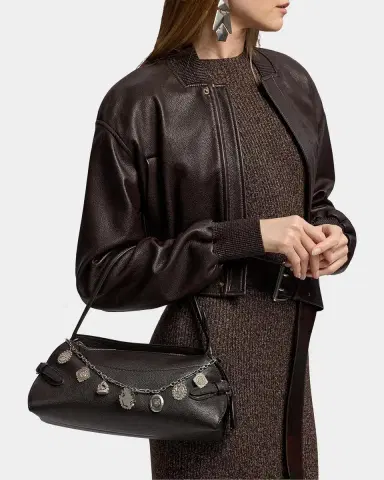 Ralph Lauren The Ralph Charm-Detail Leather Shoulder Bag | Thumbnail 2 Ralph Lauren The Ralph Charm-Detail Leather Shoulder Bag | Thumbnail 2