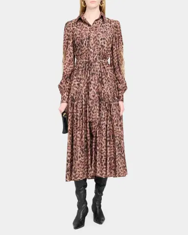 Kobi Halperin Jordy Beaded Animal-Print Midi Dress | Thumbnail 2 Kobi Halperin Jordy Beaded Animal-Print Midi Dress | Thumbnail 2