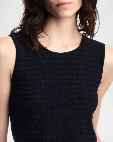 Emporio Armani Textured Jacquard Jersey Tank Top | Thumbnail 5 Emporio Armani Textured Jacquard Jersey Tank Top | Thumbnail 5