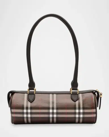 Burberry Mini Check Barrel Shoulder Bag | Thumbnail 5 Burberry Mini Check Barrel Shoulder Bag | Thumbnail 5