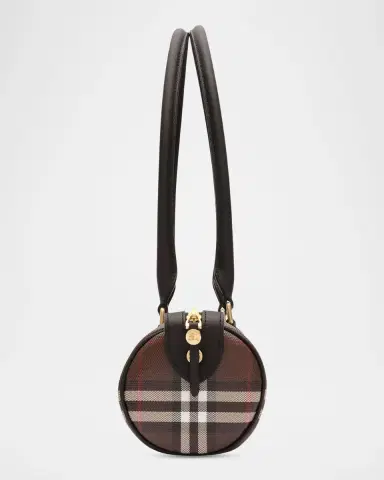 Burberry Mini Check Barrel Shoulder Bag | Thumbnail 6 Burberry Mini Check Barrel Shoulder Bag | Thumbnail 6