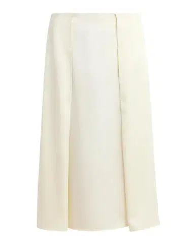 Jil Sander Side Paneled Wool Sable Midi Skirt | Thumbnail 1 Jil Sander Side Paneled Wool Sable Midi Skirt | Thumbnail 1