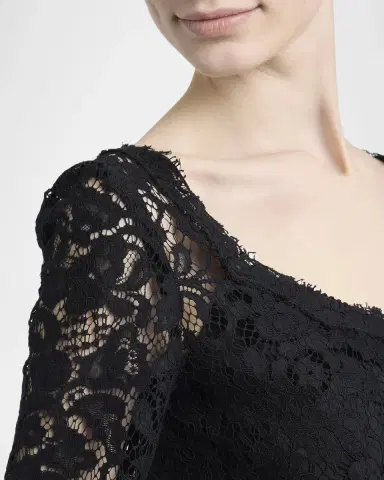 Dolce & Gabbana Long-Sleeve Lace Mini Dress | Thumbnail 5 Dolce & Gabbana Long-Sleeve Lace Mini Dress | Thumbnail 5