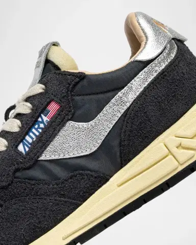 Autry Reelwind Mixed Leather Low-Top Sneakers | Thumbnail 3 Autry Reelwind Mixed Leather Low-Top Sneakers | Thumbnail 3