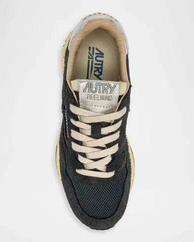 Autry Reelwind Mixed Leather Low-Top Sneakers | Thumbnail 4 Autry Reelwind Mixed Leather Low-Top Sneakers | Thumbnail 4