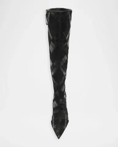 Alexandre Birman 85mm Annelise Patchwork Leather Knee-High Boots | Thumbnail 5 Alexandre Birman 85mm Annelise Patchwork Leather Knee-High Boots | Thumbnail 5