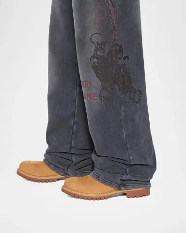 Ksubi Printed Cotton Wide-Leg Track Pants | Thumbnail 4 Ksubi Printed Cotton Wide-Leg Track Pants | Thumbnail 4