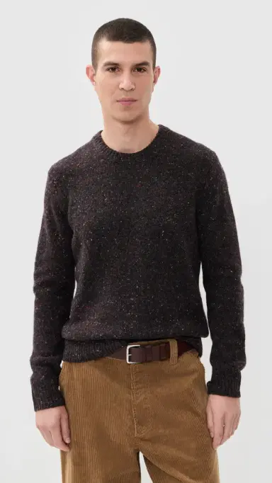 Alex Mill Donegal Crew Neck Sweater Pinot Noir L | Thumbnail 2 Alex Mill Donegal Crew Neck Sweater Pinot Noir L | Thumbnail 2
