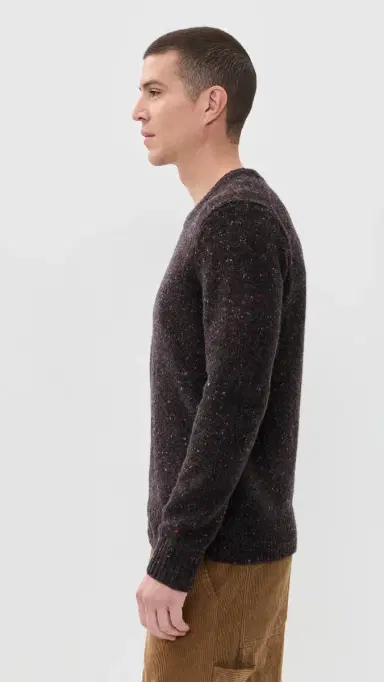 Alex Mill Donegal Crew Neck Sweater Pinot Noir L | Thumbnail 4 Alex Mill Donegal Crew Neck Sweater Pinot Noir L | Thumbnail 4