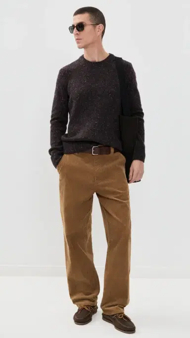 Alex Mill Donegal Crew Neck Sweater Pinot Noir L | Thumbnail 5 Alex Mill Donegal Crew Neck Sweater Pinot Noir L | Thumbnail 5