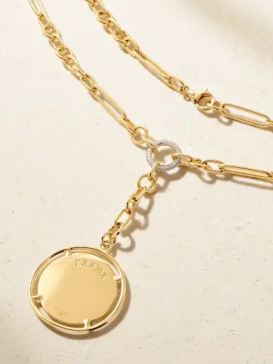 Foundrae 18-karat Gold Diamond Pendant Necklace | Thumbnail 3 Foundrae 18-karat Gold Diamond Pendant Necklace | Thumbnail 3
