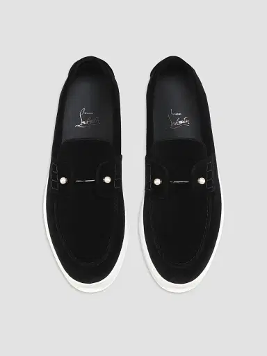 Christian Louboutin Men's Chambeliboat Loafers - Black | Thumbnail 4 Christian Louboutin Men's Chambeliboat Loafers - Black | Thumbnail 4