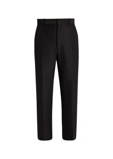 Bottega Veneta Men's Wool Mohair Flat-Front Trousers | Thumbnail 1 Bottega Veneta Men's Wool Mohair Flat-Front Trousers | Thumbnail 1