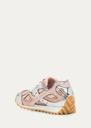 Bottega Veneta Women's Orbit Metallic Net Runner Sneakers | Thumbnail 4 Bottega Veneta Women's Orbit Metallic Net Runner Sneakers | Thumbnail 4