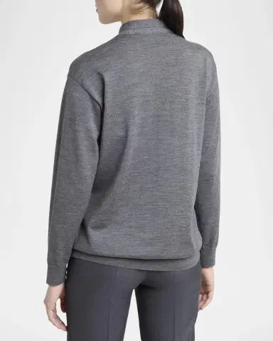 Valentino Garavani Neck-Scarf Wool Knit Sweater | Thumbnail 3 Valentino Garavani Neck-Scarf Wool Knit Sweater | Thumbnail 3