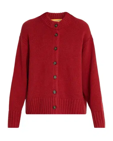 Guest In Residence Cozy Cashmere Crewneck Cardigan | Thumbnail 1 Guest In Residence Cozy Cashmere Crewneck Cardigan | Thumbnail 1