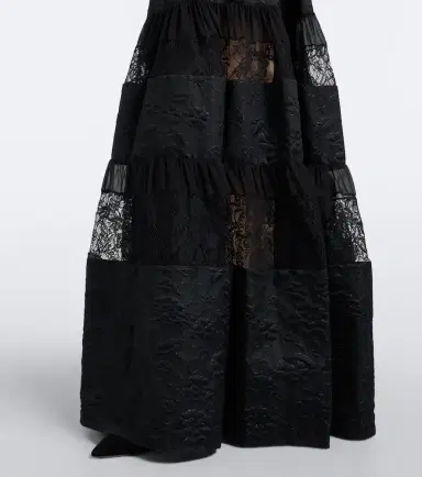 Elie Saab Lace-trimmed floral jacquard gown | Thumbnail 5 Elie Saab Lace-trimmed floral jacquard gown | Thumbnail 5