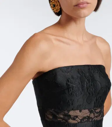 Elie Saab Lace-trimmed floral jacquard gown | Thumbnail 6 Elie Saab Lace-trimmed floral jacquard gown | Thumbnail 6