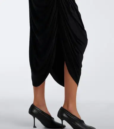 Proenza Schouler Imogen draped gathered jersey midi dress | Thumbnail 2 Proenza Schouler Imogen draped gathered jersey midi dress | Thumbnail 2