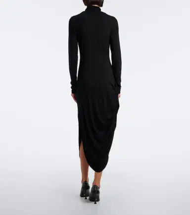 Proenza Schouler Imogen draped gathered jersey midi dress | Thumbnail 4 Proenza Schouler Imogen draped gathered jersey midi dress | Thumbnail 4