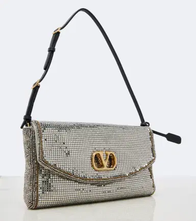 Valentino Garavani DeVain Small chainmail shoulder bag | Thumbnail 3 Valentino Garavani DeVain Small chainmail shoulder bag | Thumbnail 3